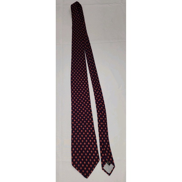 Tergal Other - Tergal Mens Neck Tie Black With Red And Yellow Square Design